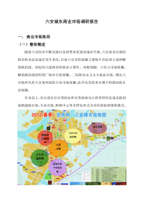 六安城东商业市场调研报告10.17