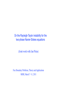 Rayleigh-Taylor instability for two_phase