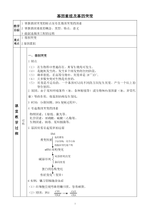 基因重组及基因突变知识点、习题及答案