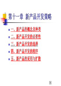 第十一章新产品开发策略.