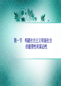 第十一章构建社会主义和谐社会