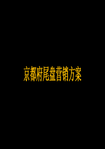 京都府尾盘营销年底策划案