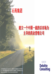 石药集团建立一个中国一流的以市场为主导的药业营销公司（推荐PPT159）