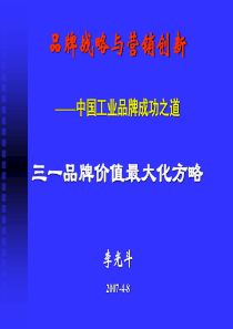 品牌战略与营销创新资料