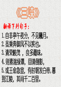 初中语文中考专题训练――文言文阅读剖析