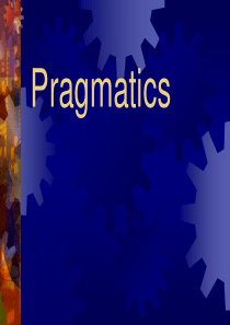 Pragmatics