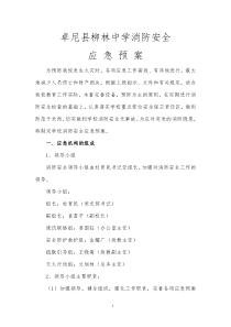 学校消防应急预案