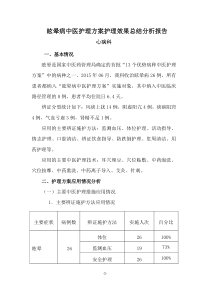 眩晕中医护理方案实施总结分析