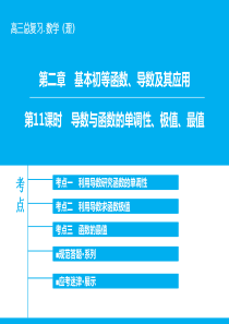 2.11 导数与函数的单调性、极值、最值-高考领航2016年高考理数大一轮复习学案(人教版)