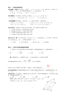 历届高考数学立体几何选择填空汇总