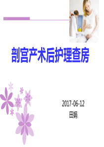 54剖宫产护理查房幻灯片