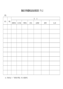 2017.10趣味运动会报名表