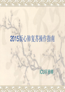 2015版心肺复苏操作