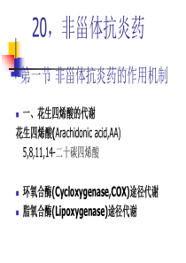 非甾体抗炎药的作用机制