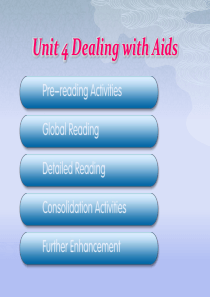 Unit 4 Dealing with AIDS综合教程一