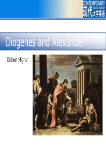 Unit 4 Diogenes and Alexander