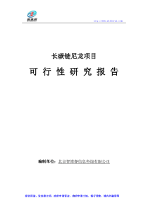 长碳链尼龙项目可行性研究报告