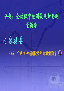 33全站仪中线测设及断面测量简介