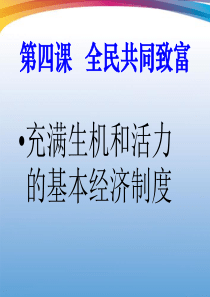 充满生机和活力的基本经济制度总结