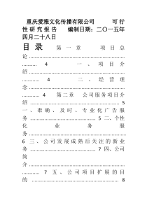 传媒有限公司创业策划书