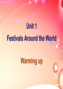 人教必修三Unit1-Warming-Up