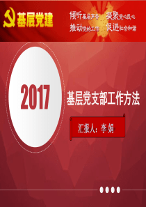 基层党支部工作方法