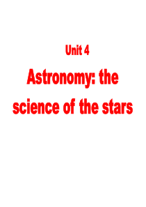 【新课标】人教版高中英语必修3Unit 4 Astronomy-Reading comprehens