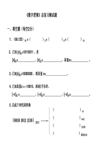 《数字逻辑》自测题