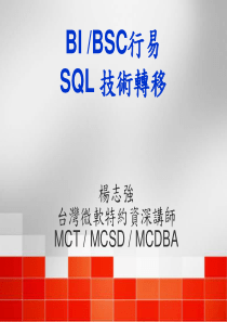 8- SQL-BI-SkillTransfer(内部资料)