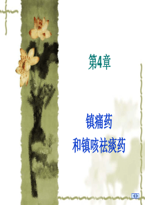 第4章镇痛药及镇咳祛痰药