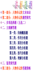 最新(人物传记)实用类文本阅读解题方法