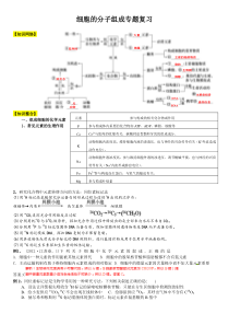 细胞的分子组成专题复习