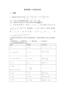 高中数学选修2-2知识点总结(精华版)