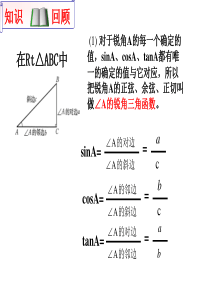 锐角三角函数复习