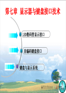 第7章显示器与键盘接口技术0