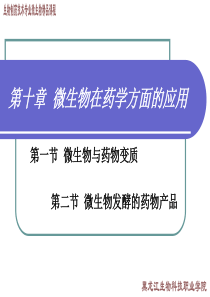 第十章微生物在药学方面的应用