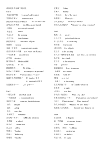 译林英语四年级下册词组