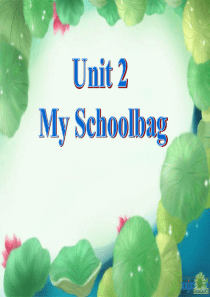 人教版四年级英语上册Unit2My schoolbag