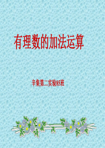 人教版七年级上册数学第一章有理数的加法课件(1)