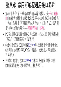 第八章常用可编程通用接口芯片