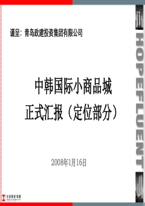 07_08年8月2008年中韩国际小商品城商业项目定位报告-140页