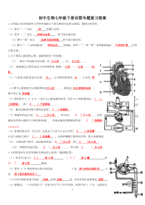 初中生物七年级下册识图专题复习答案B5