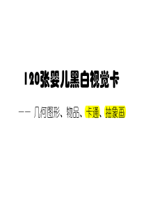 120  张婴儿黑白视觉卡