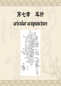 耳针是指用毫针或其他方法刺激耳穴-浙江中医药大学精品课程