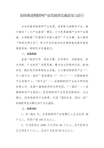 双流物联网产业实施意见(含政策)