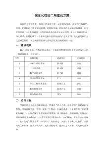 高校信息化校园二期建设方案