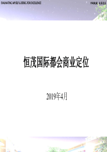 南昌市恒茂国际都会商业定位报告-66页-共67页PPT资料