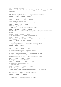 上海中考英语专题---定语从句