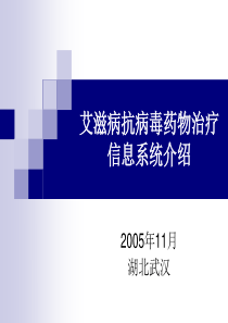 艾滋病免费抗病毒药物治疗管理信息系统框架