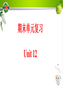 九年级英语下册(人教版)教学课件：期末单元复习-Unit-12